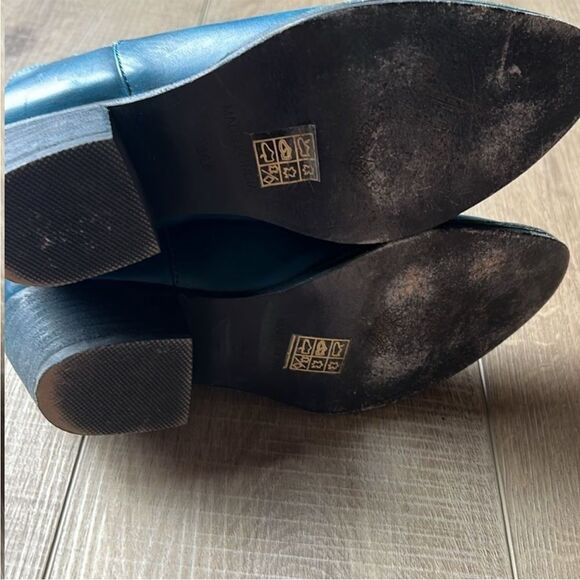 Free People Blue Charm Double V Ankle Boots US 6.5 - Picture 7 of 11
